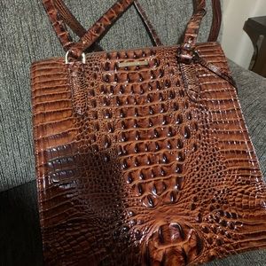 Medium size pecan Melbourne Brahmin style no#M77